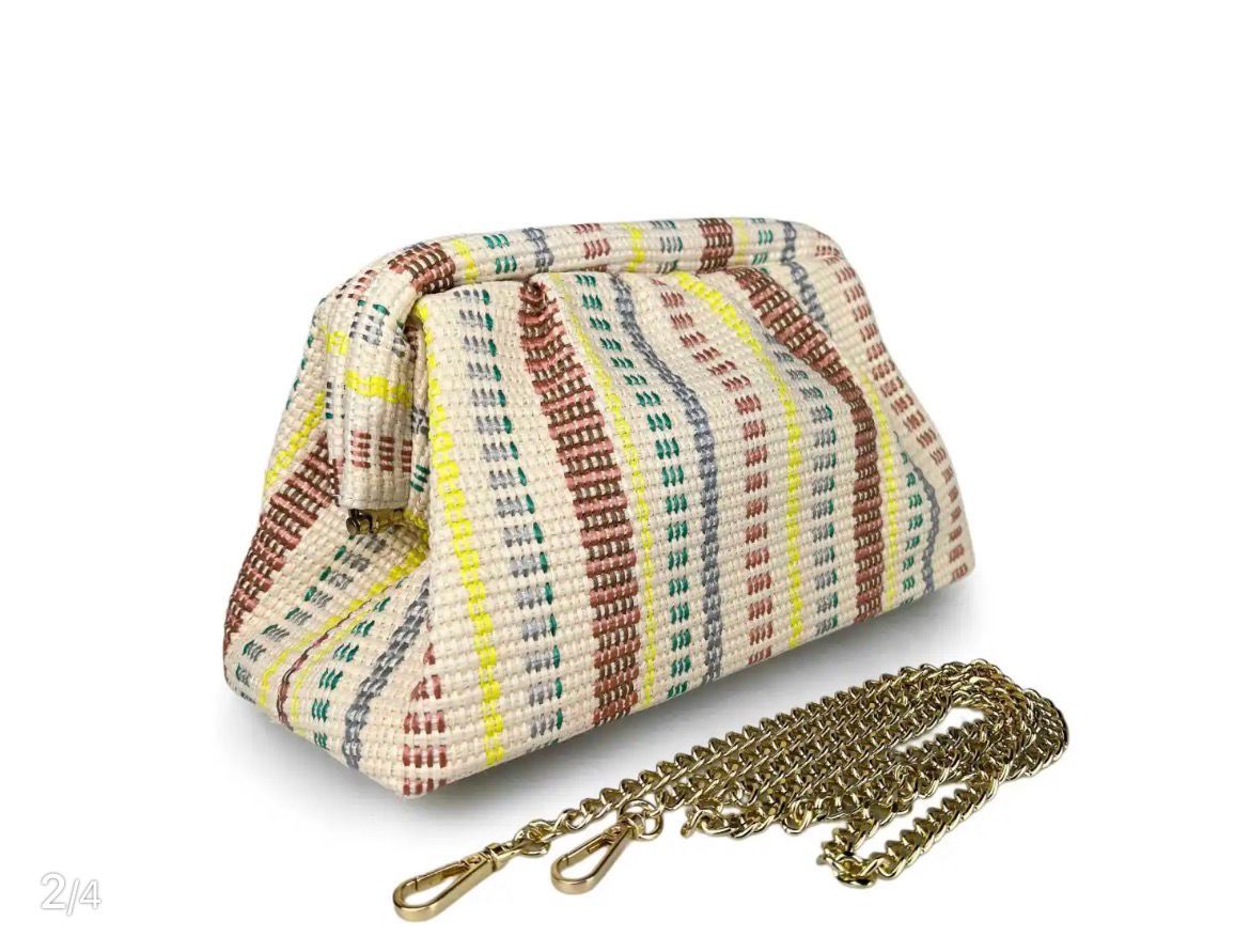 Pouch multi  hobo  Rafia multicolore